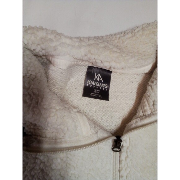 Women's Knights Athletic   White Sherpa Pullover 1/4 Zip Size 16/18 - Picture 7 of 15
